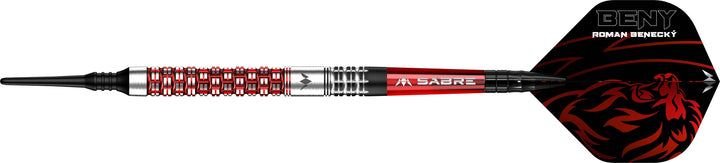 *Mission Roman Benecky Darts - Soft Tip - Black & Red - 18g