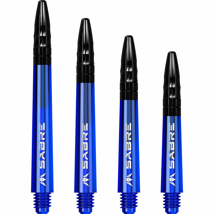*Mission Sabre Shafts - Polycarbonate Dart Stems - Blue - Black Top