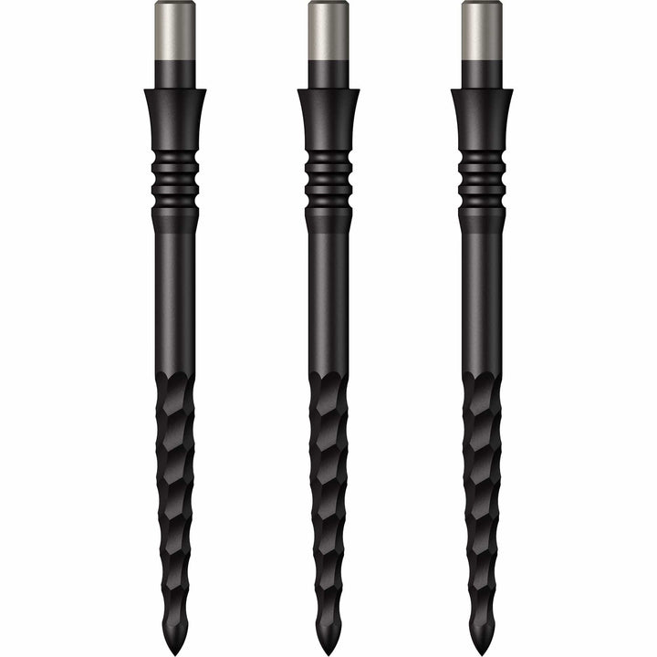 Mission Sniper Points - Steel Tip - Precision Spare Points - Lunar FS - Black 32mm