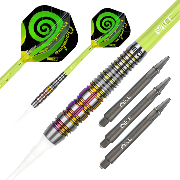One80 Chameleon Darts - Soft Tip - Emerald - 20g