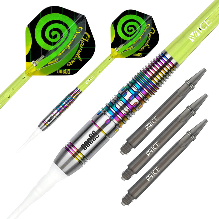 One80 Chameleon Darts - Soft Tip - Peridot - 18g
