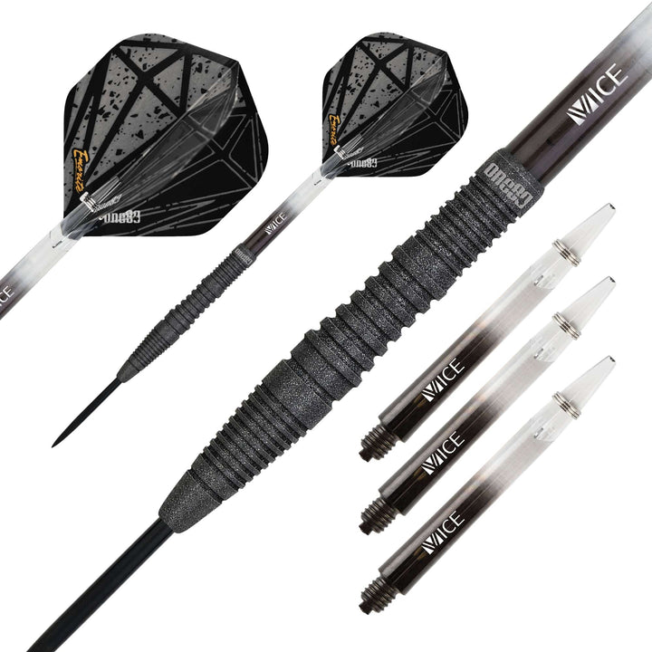 One80 Emorite 03 Darts - Steel Tip - 90% Tungsten - Black