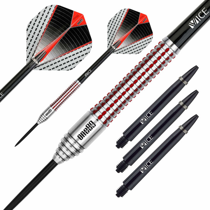 One80 Han Xicheng Darts - Steel Tip - Signature - Red - 23g