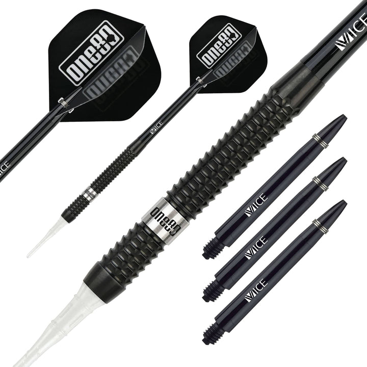 *One80 Jondy Chong Darts - Soft Tip - V2 - The Gold Scorpion - Black - 21g