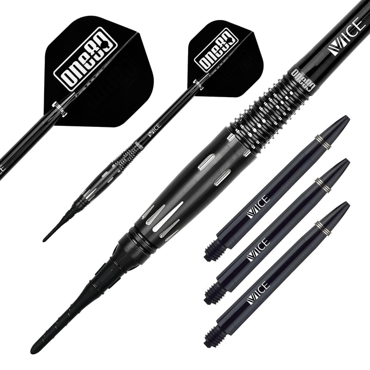 One80 Saori Miymoto Darts - Soft Tip - Rafale - Signature - Black - 19g
