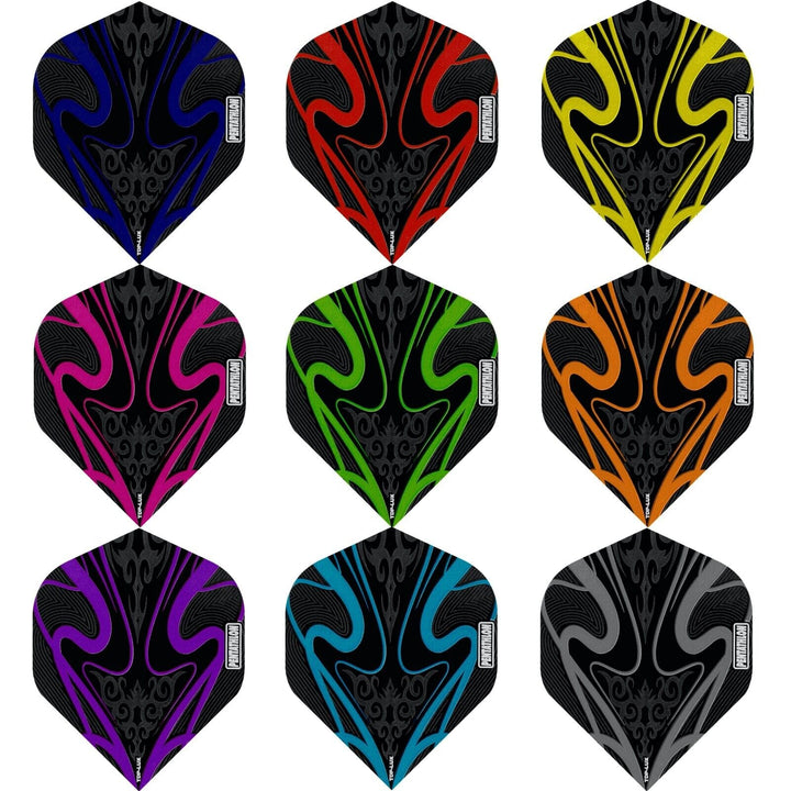 *Pentathlon TDP-Lux Dart Flights - Black Series - No2 - Std