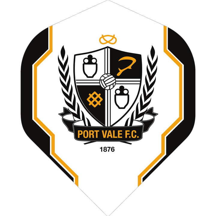 *Port Vale FC - Official Licensed - The Valiants - Dart Flights - F1 - Logo with Trim