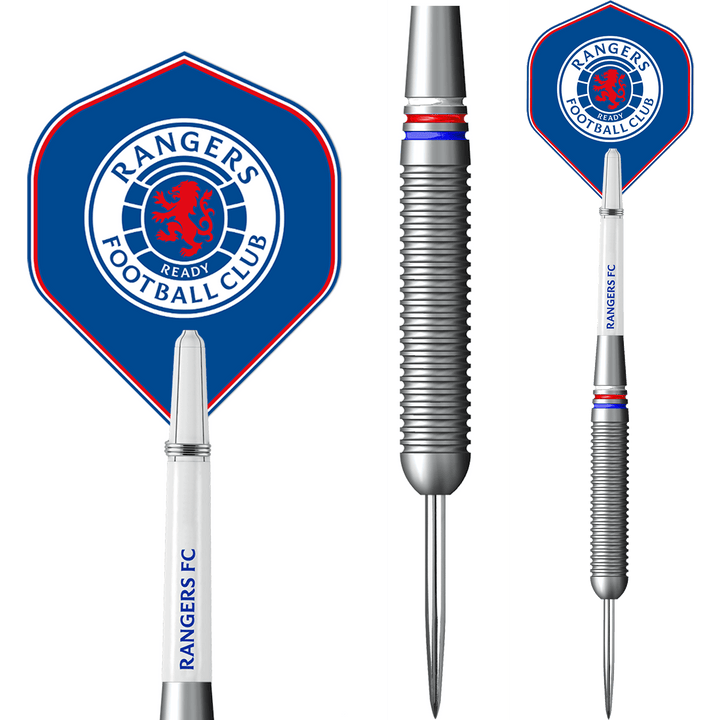 Rangers FC Darts - Steel Tip Brass - Official Licensed - RFC - 22g