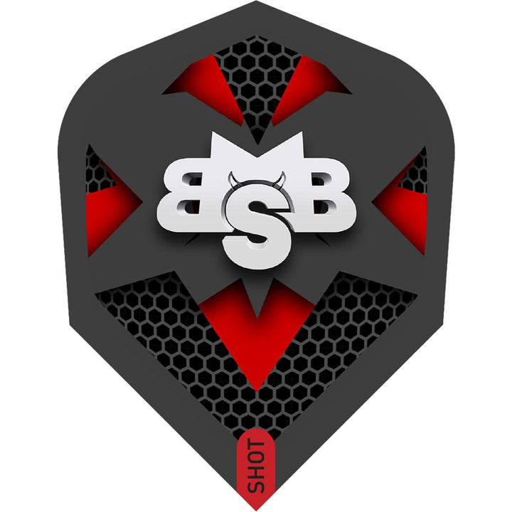 *Shot Michael Smith Dart Flights - 100 Micron - Std - No6 - Bully Boy - Tenacious