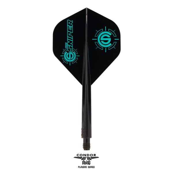 *Condor AXE Dart Flights - Standard - Connor Scutt - The Sniper - Black