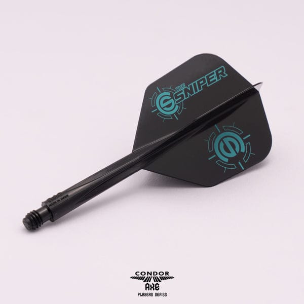 *Condor AXE Dart Flights - Small - Connor Scutt - The Sniper - Black