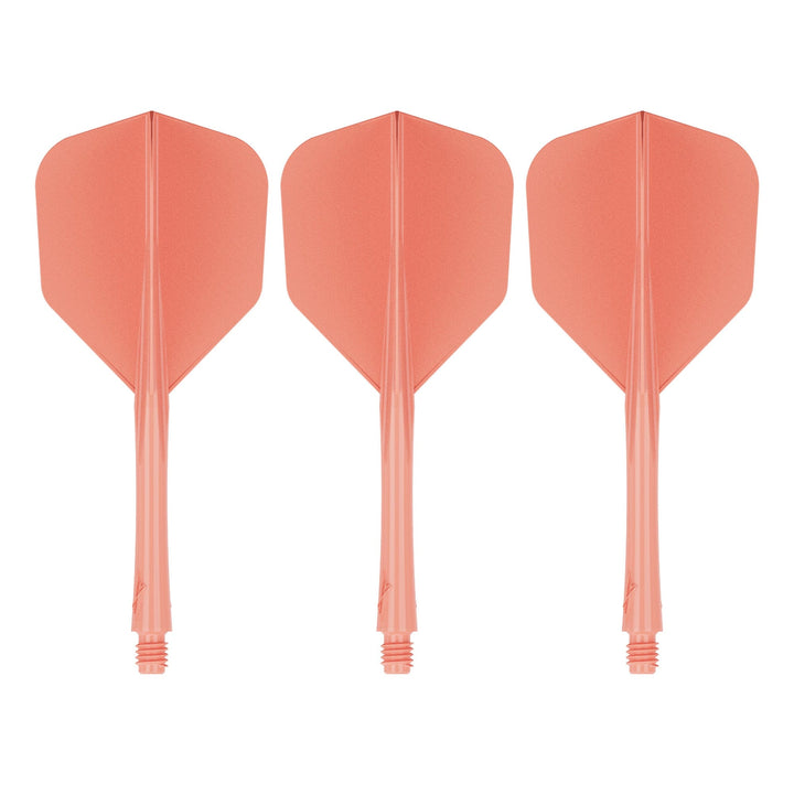 Caliburn SUP Lite Dart Flights - Moulded Flight & Shaft - Standard No6 - Tangerine