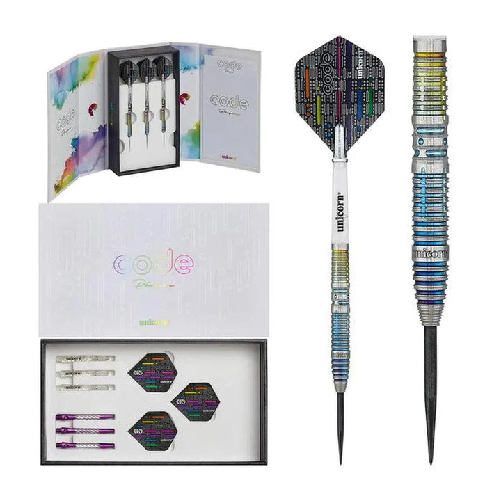 Jeffrey De Zwaan Code 90% Tungsten Steel Tip Darts by Unicorn