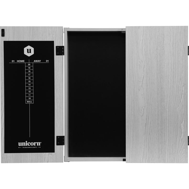 *Unicorn Dartboard Cabinet - Maestro - Square - Grey