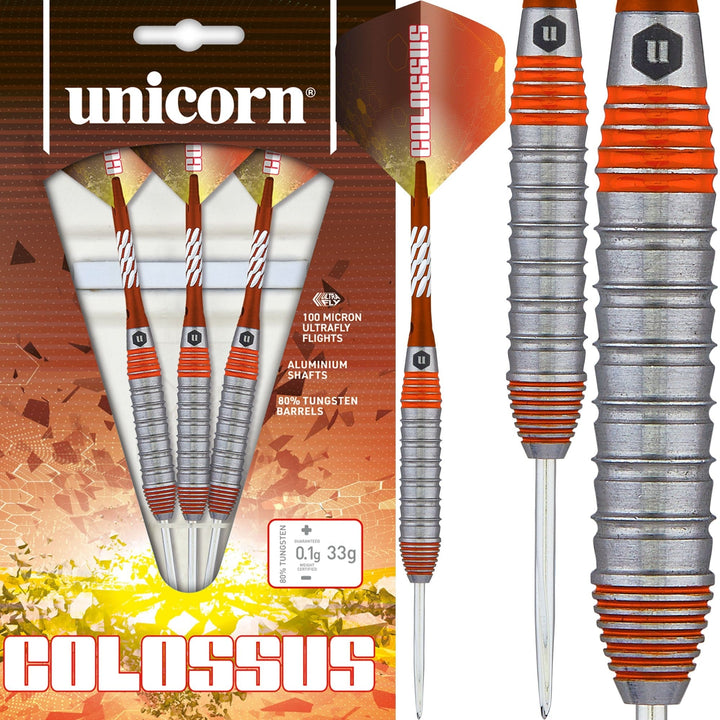 *Unicorn Colossus Darts - Steel Tip - Heavyweight - Ringed