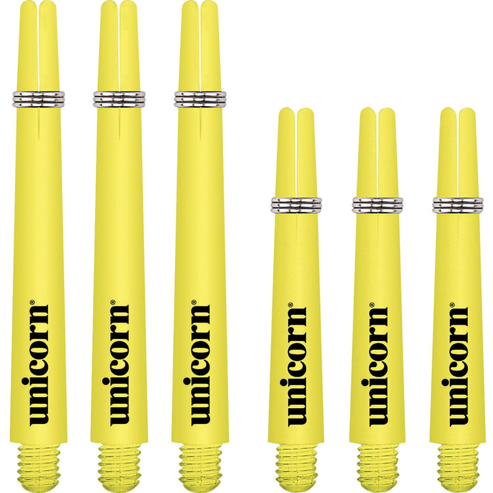 *Unicorn Gripper 3 Dart Shafts - Nylon Stems - Yellow - Flair