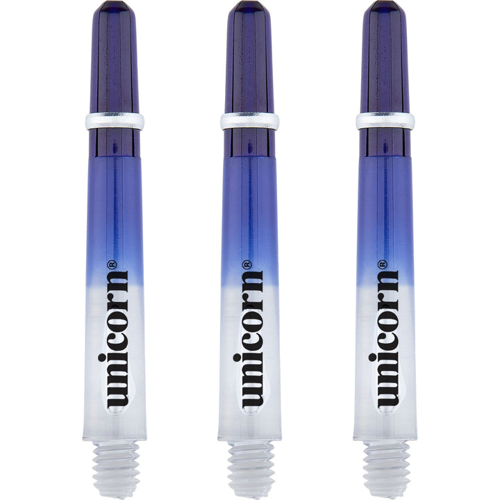 Unicorn Gripper 4 Two Tone Shafts - Polycarbonate Dart Stems with Ring - Blue