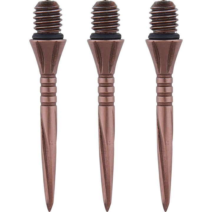 *Unicorn Volute Conversion Dart Points - Steel Tip - 27mm - Ringed - Rosso