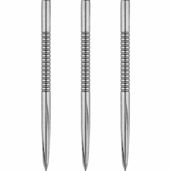 Unicorn Volute Dart Points - Steel Tip - Micro Shark Fin - Silver 42mm