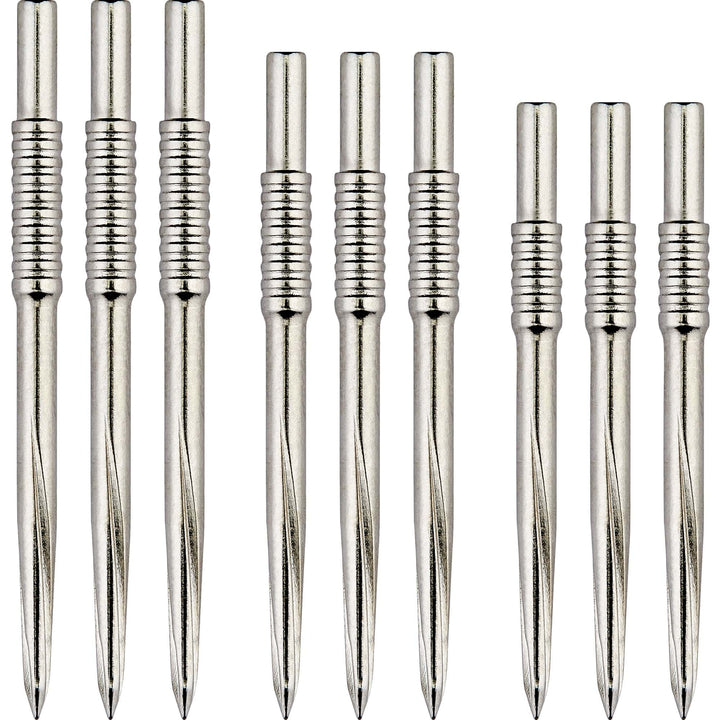Unicorn Volute Dart Points - Steel Tip - Shouldered Scalloped - Silver