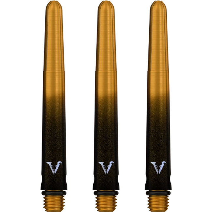 Viper Viperlock Aluminium Dart Shafts - inc O-Rings and Locking Pin - Black & Gold Tweenie