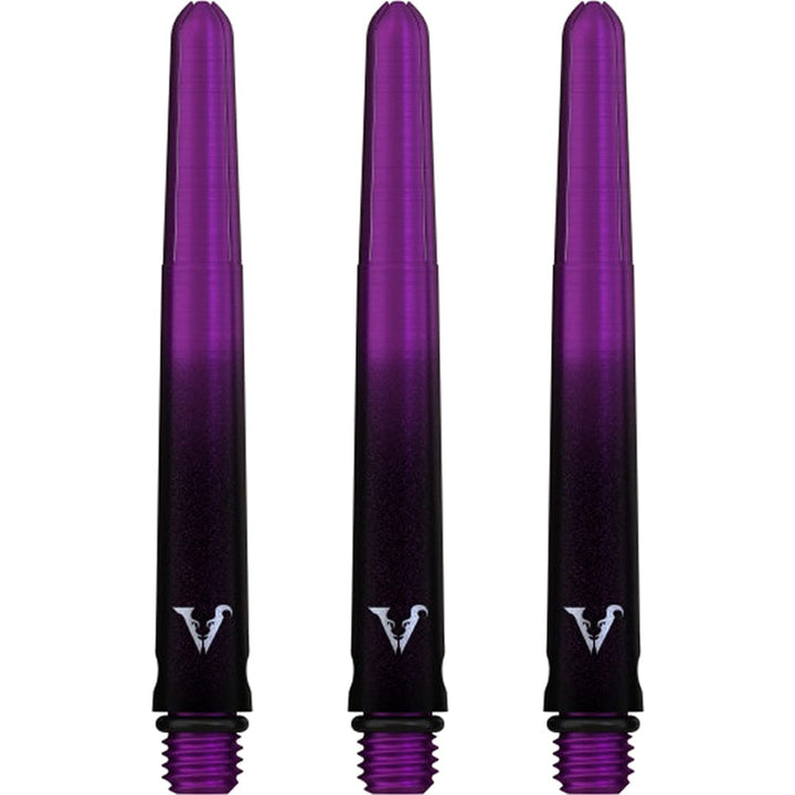 Viper Viperlock Aluminium Dart Shafts - inc O-Rings and Locking Pin - Black & Purple Tweenie