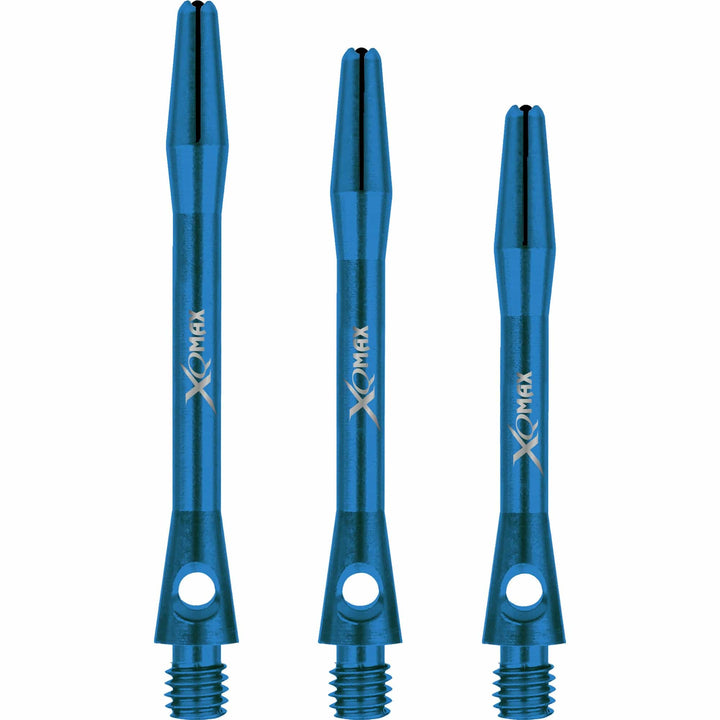 *XQMax Aluminium Dart Shafts - Metal Dart Stems - Blue