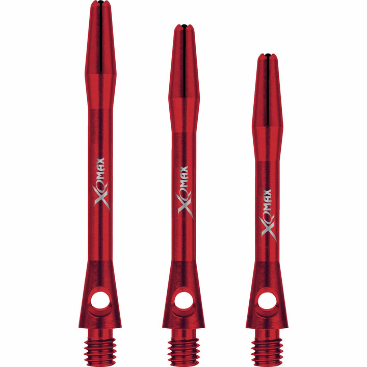 *XQMax Aluminium Dart Shafts - Metal Dart Stems - Red